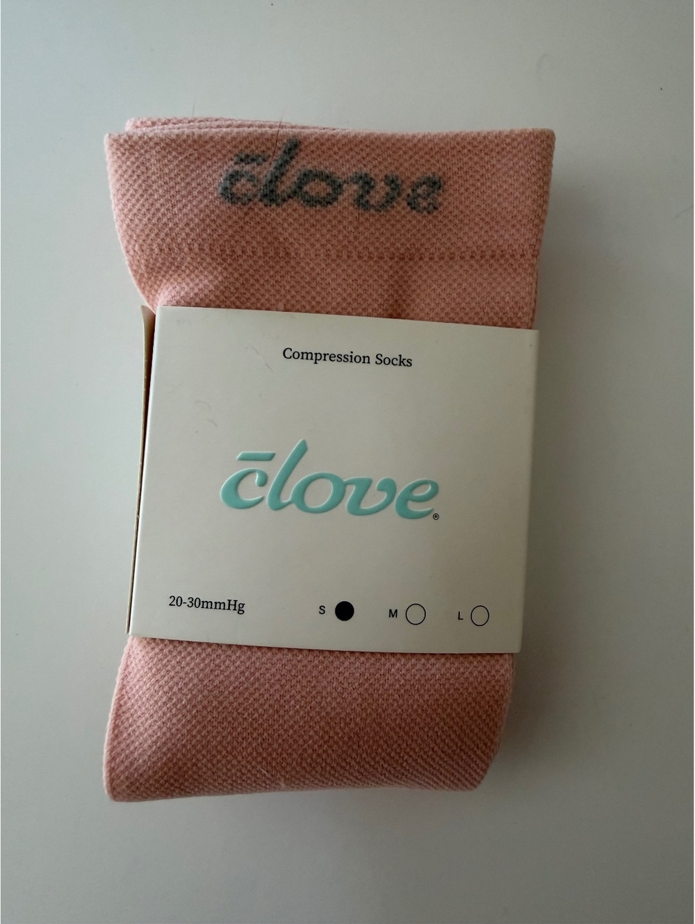 Clove Pink Compression Socks Size Small